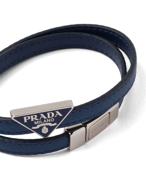 Prada leather bracelet